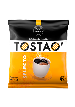 Café TOSTAO' Selecto en bolsa de 40 g