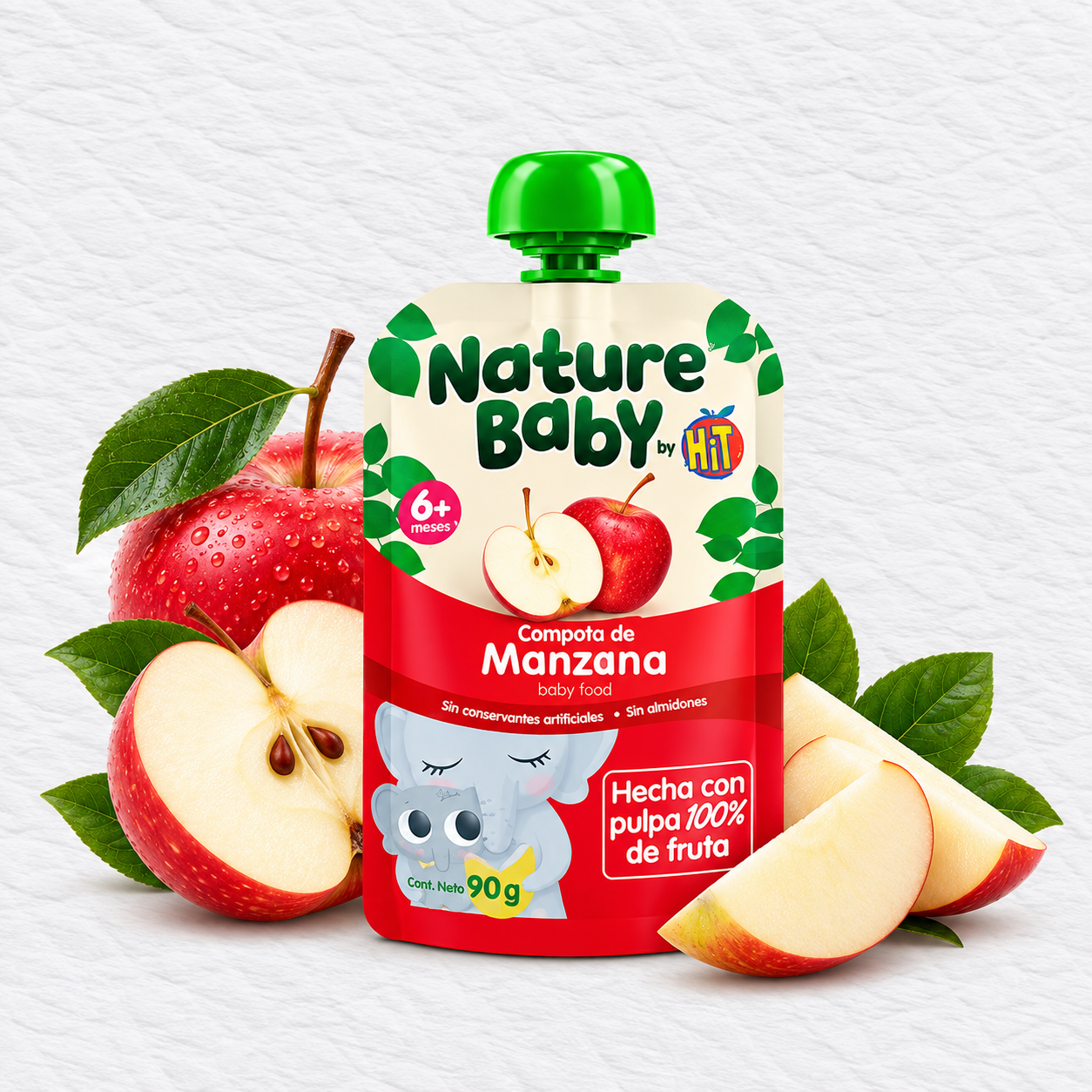 Compota Nature Baby de manzana en bolsa