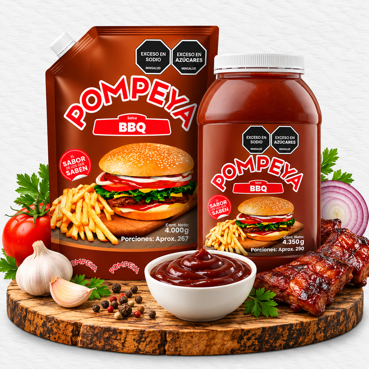 Salsa Pompeya BBQ en doypack