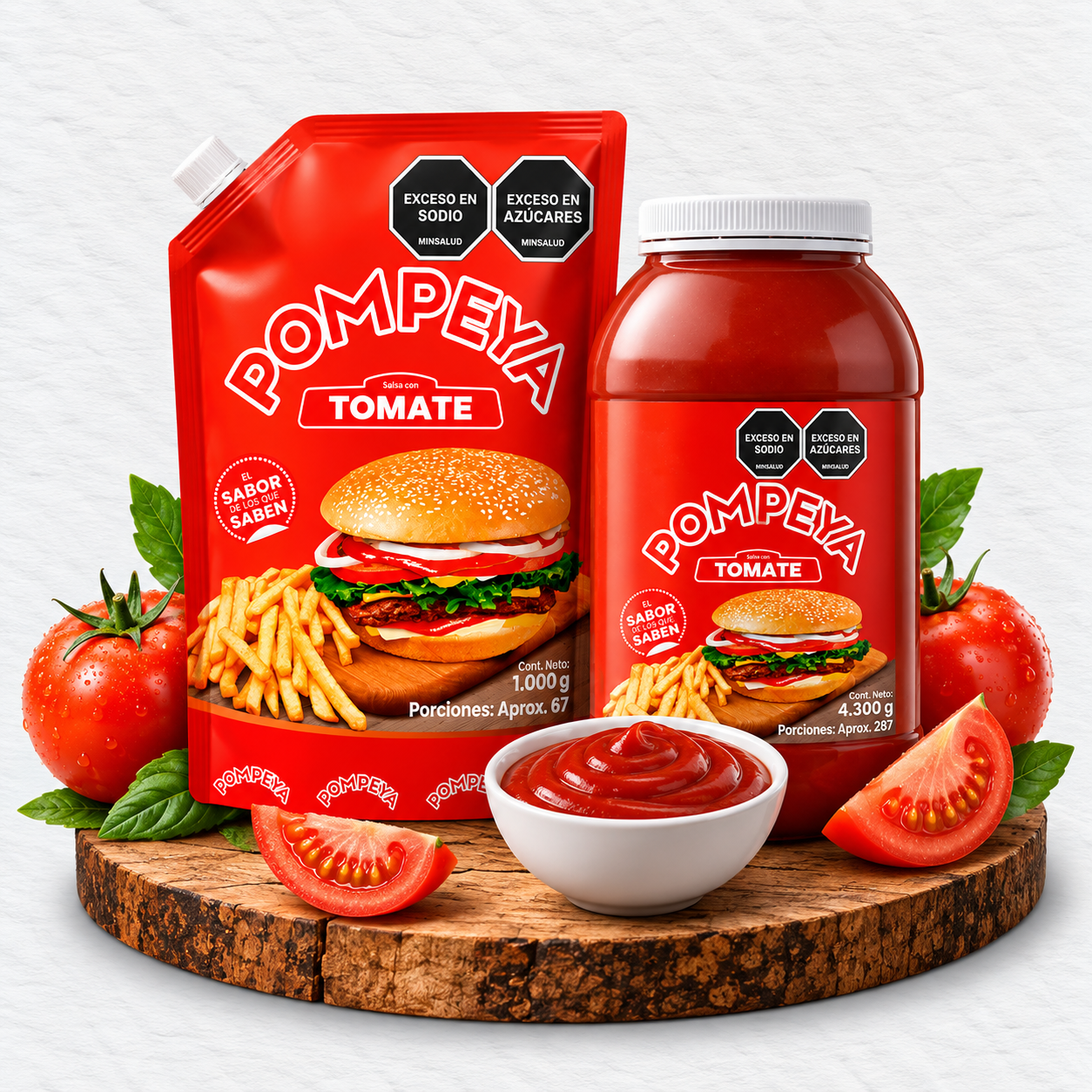 Salsa Pompeya Tomate en doypack