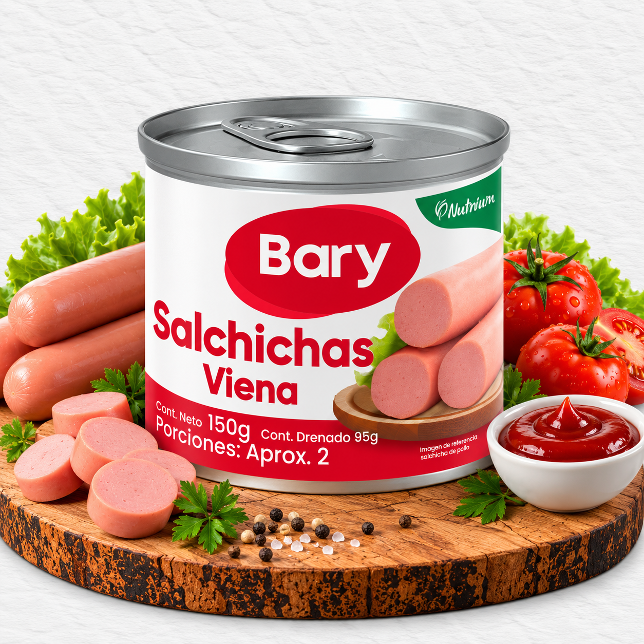 Lata de salchichas Viena Bary