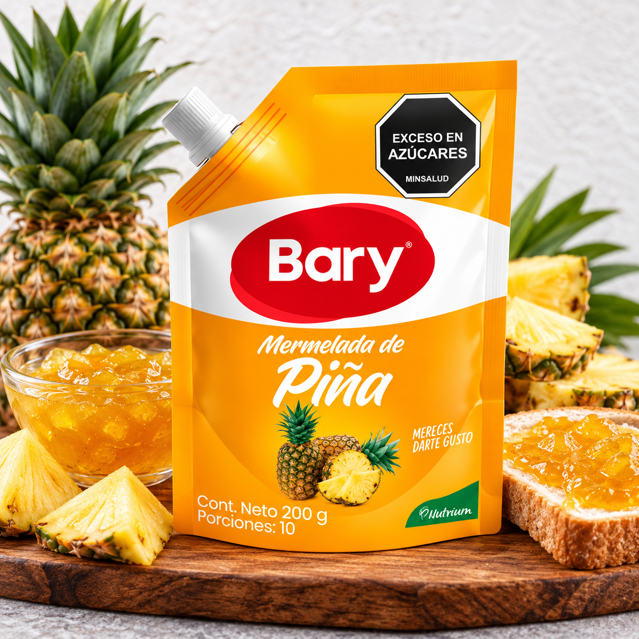 Mermelada de piña Bary en doypack